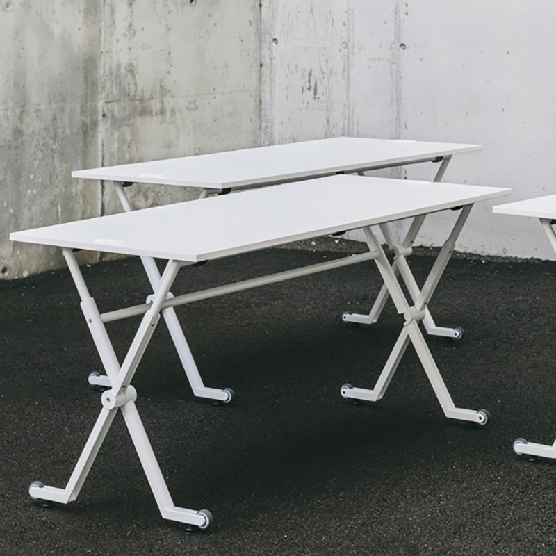 Tables de formation pliantes Folio blanches Enea