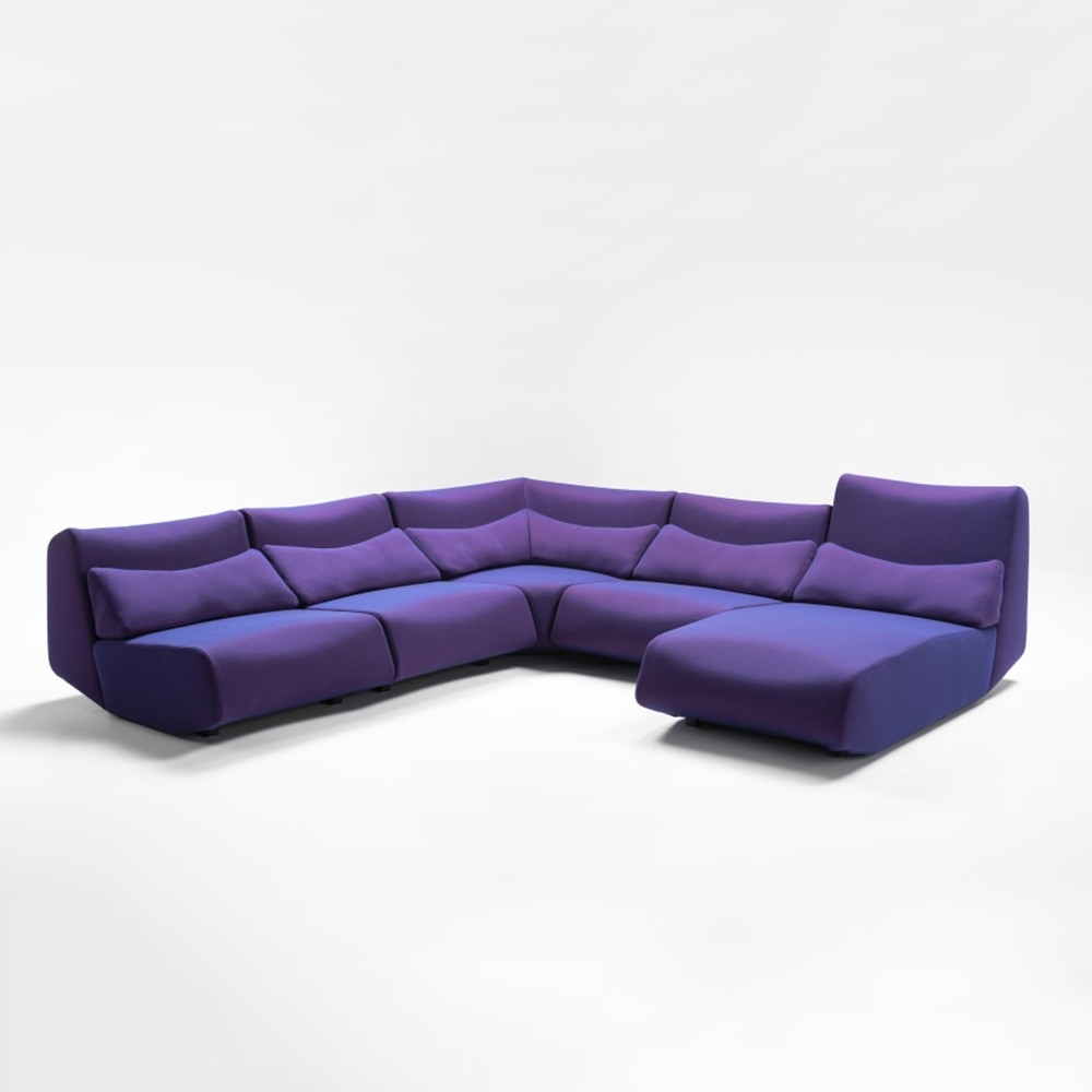 Grand canapé d'angle violet design Lowlife  Prostoria
