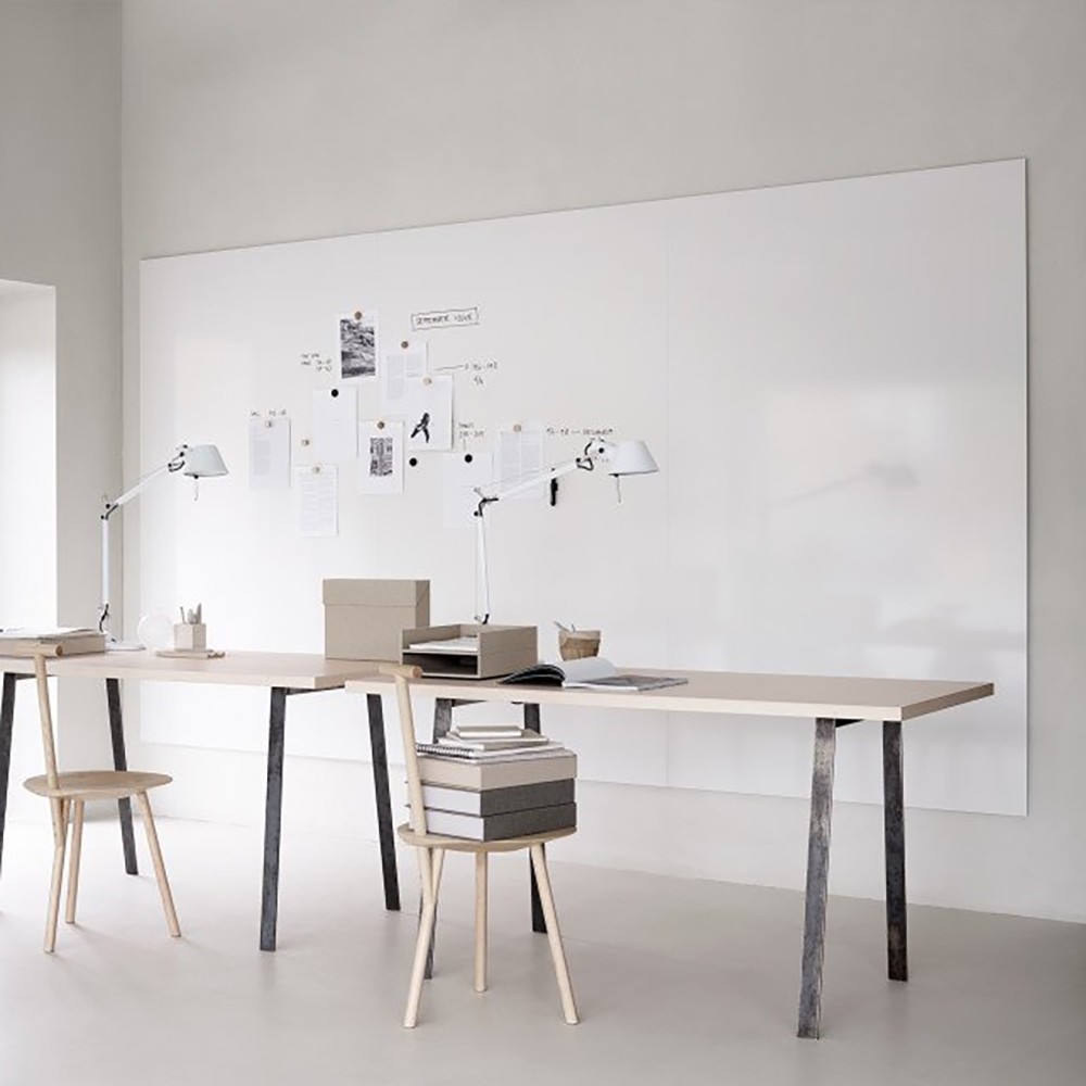 Tableau blanc magnétique et effaçable - Glassboard design - Mahora