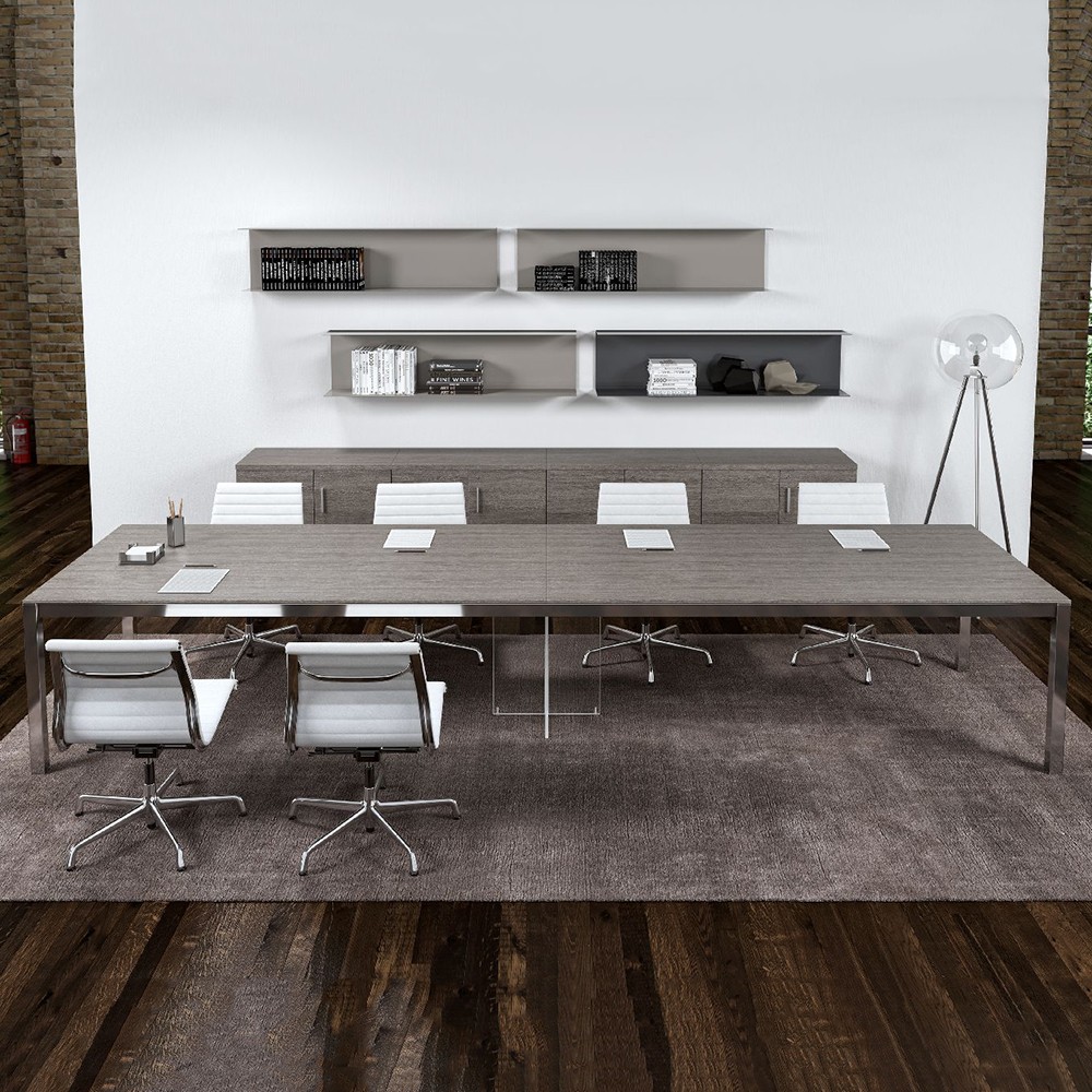 Grande table de réunion design Zefiro sur-mesure  Alea