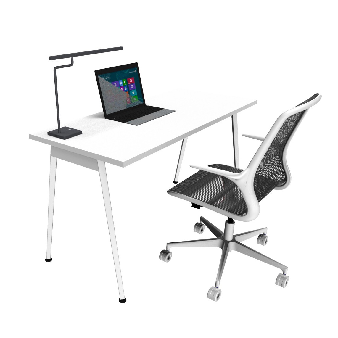 Bureau X3 et fauteuil de bureau LOOP