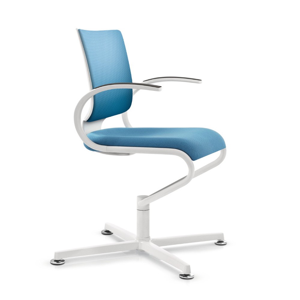 Siège visiteur design - fauteuil de réunion pivotant design INTOUCH DAUPHIN