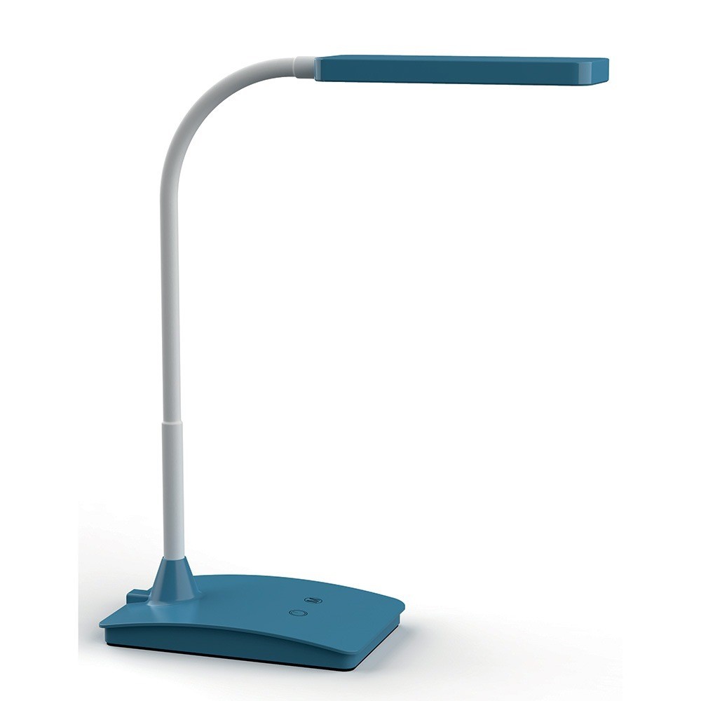 Lampe de bureau led coloris turquoise