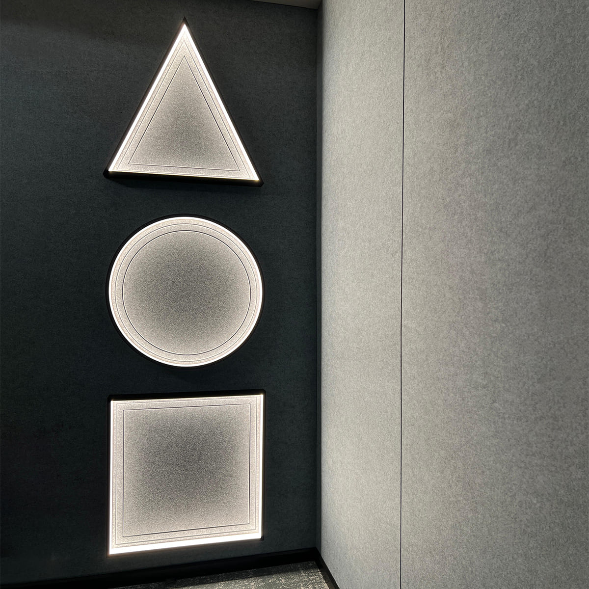 Applique murale acoustique LET’S PLAY rond, carré, triangle