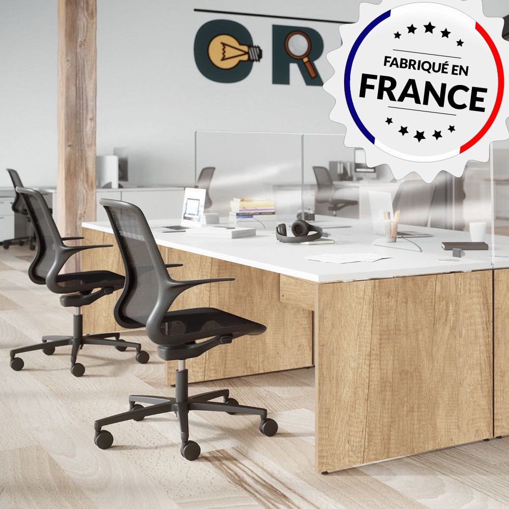 Bureau open space pour 4 personnes Retro  Buronomic