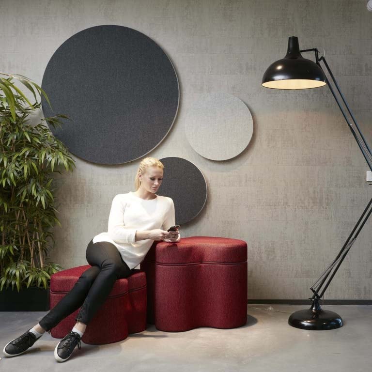 Panneau acoustique mural rond Sound Off Ecosund Gotessons
