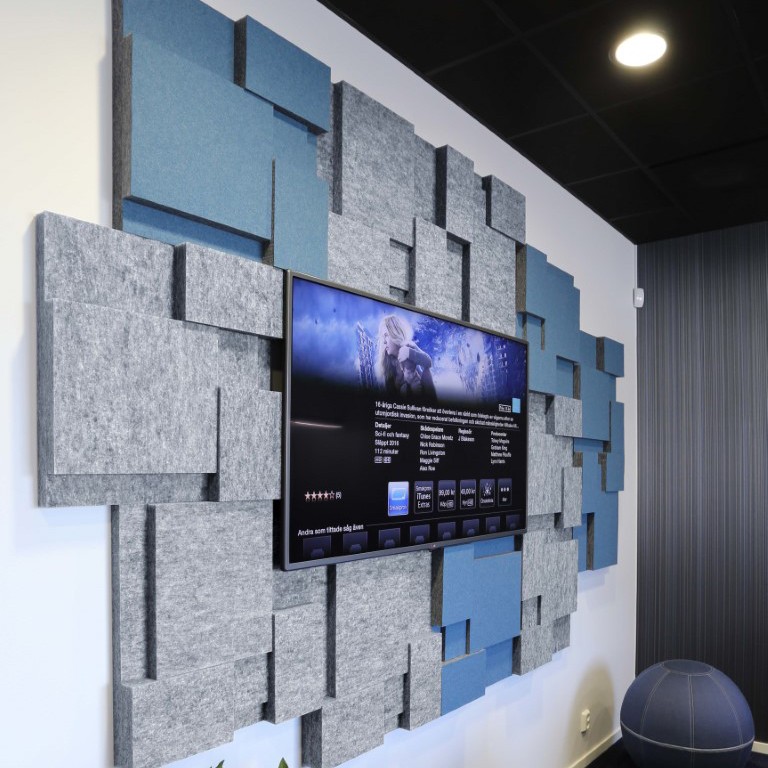 Panneaux acoustiques muraux insonorisation bureau Gotessons 