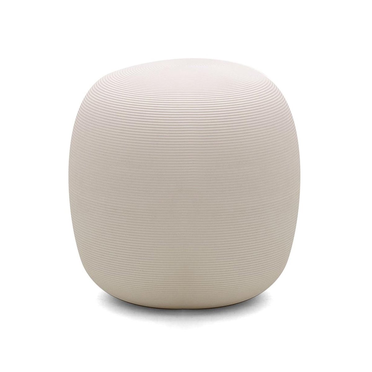 Pouf design blanc Pandora