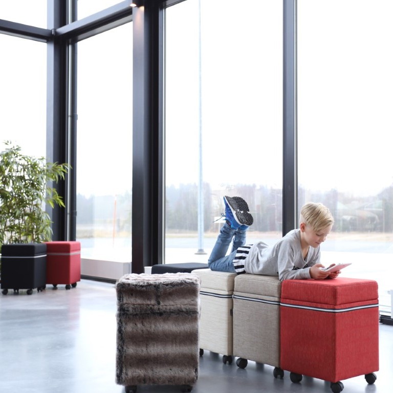 Pouf ludique Sms Box avec rangement intégré Gotessons