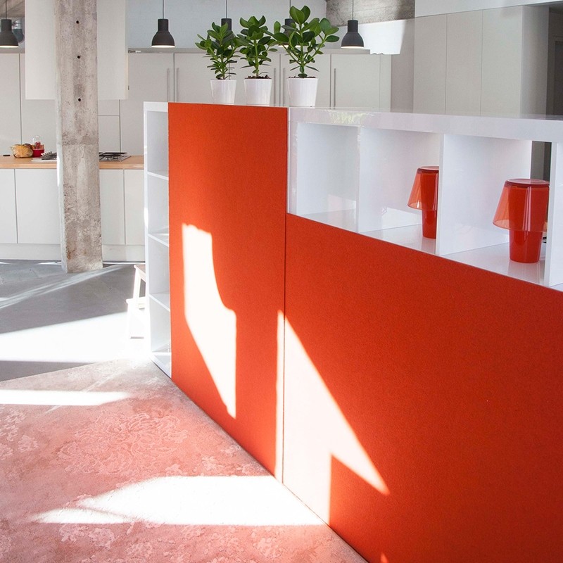 Panneaux acoustiques adhésifs orange Buzziback