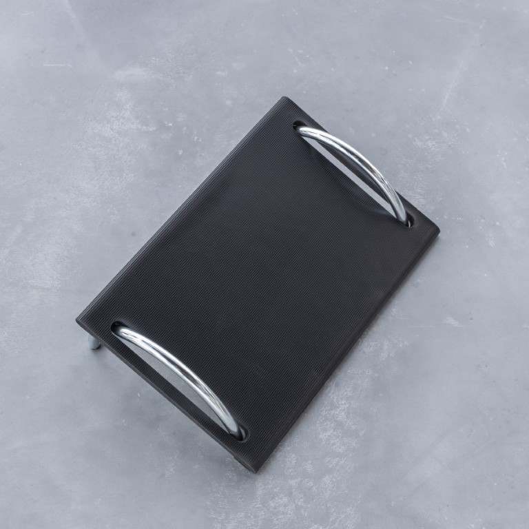 Repose-pieds ergonomique Foot support noir et chromé Gotessons