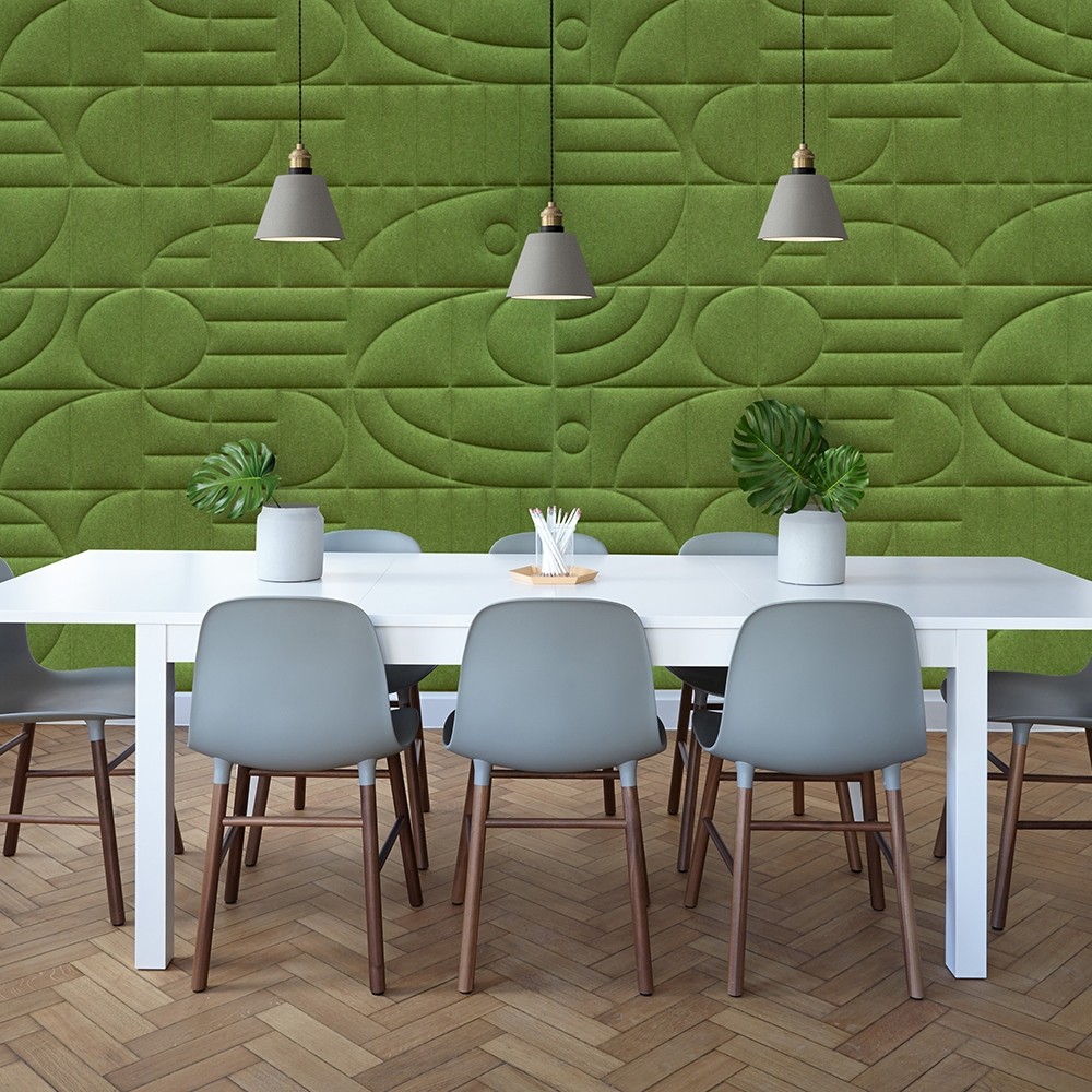 Revêtement mural acoustique Jazz vert