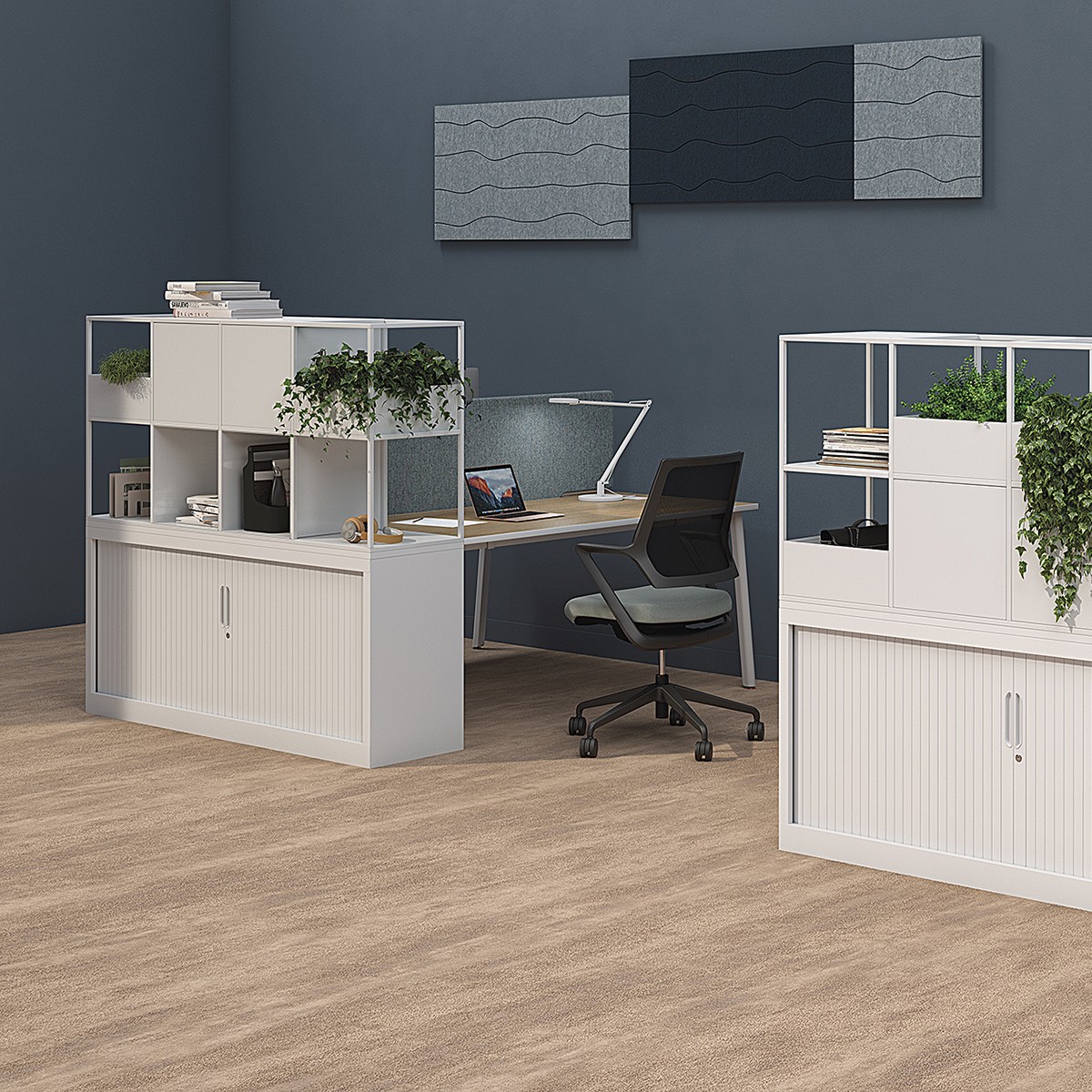 Armoire de bureau à tiroirs E-CLEN pour aménagement de bureaux et open  spaces - Mahora Concept