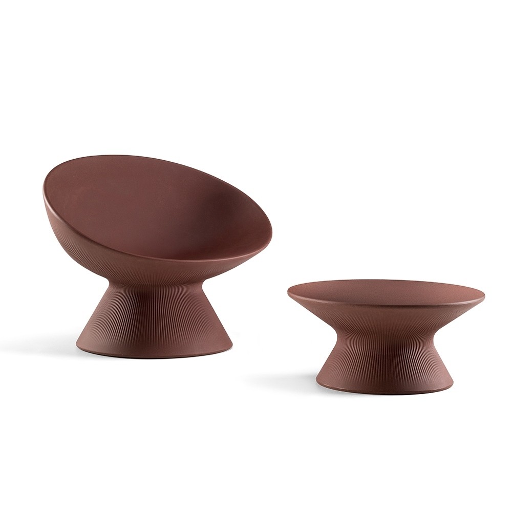 Fauteuil lounge et table basse FADE