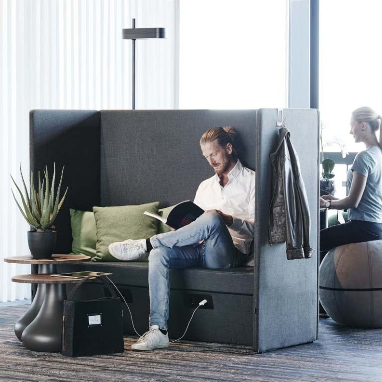 Sofa acoustique pour open space Sound Booth Gotessons