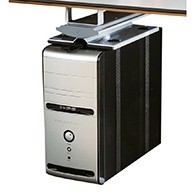 Support unité centrale pivotant en métal argent Swingit Gotessons