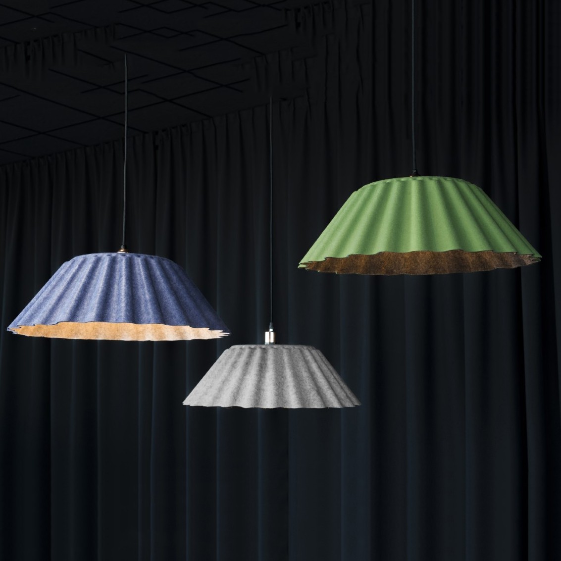 Suspsension Silent Pendant avec abat-jour acoustique Gotessons