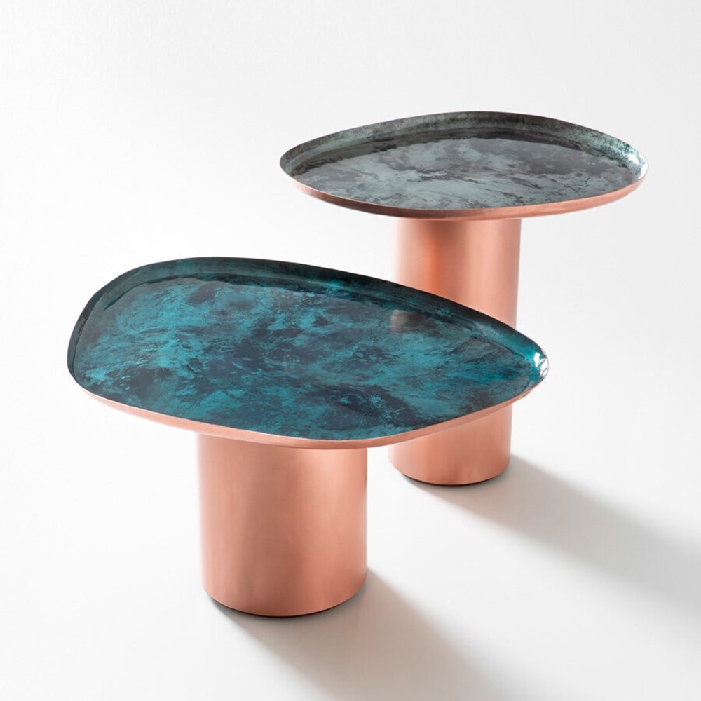 Table basse design cuivre Drops De Castelli