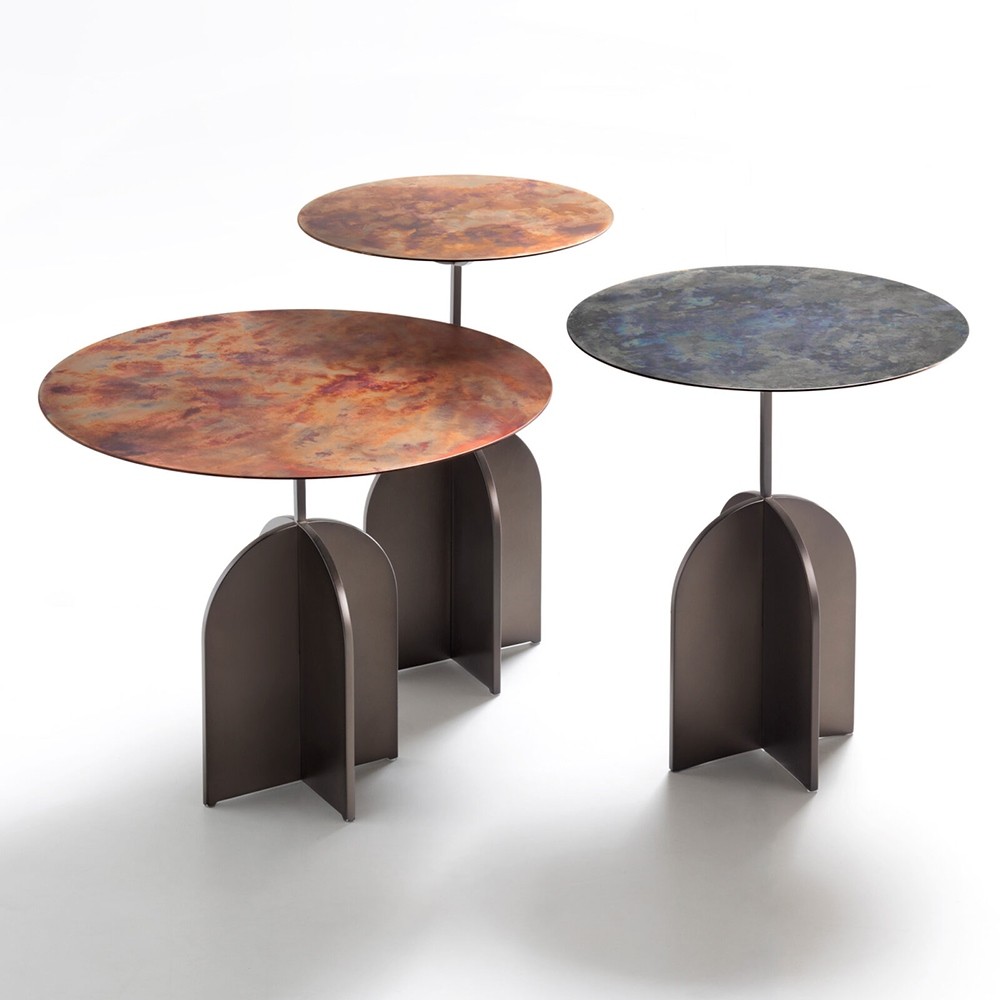 Tables d'appoint design en acier Nicola De Castelli