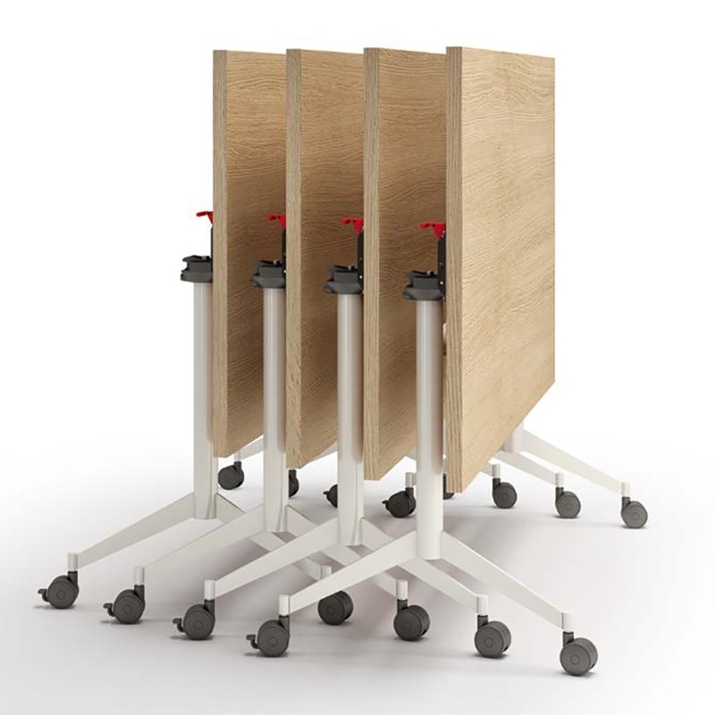 Table de formation avec plateau rabattable sur roulettes Pop Up