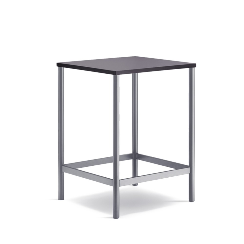Table haute carrée Client pieds ronds