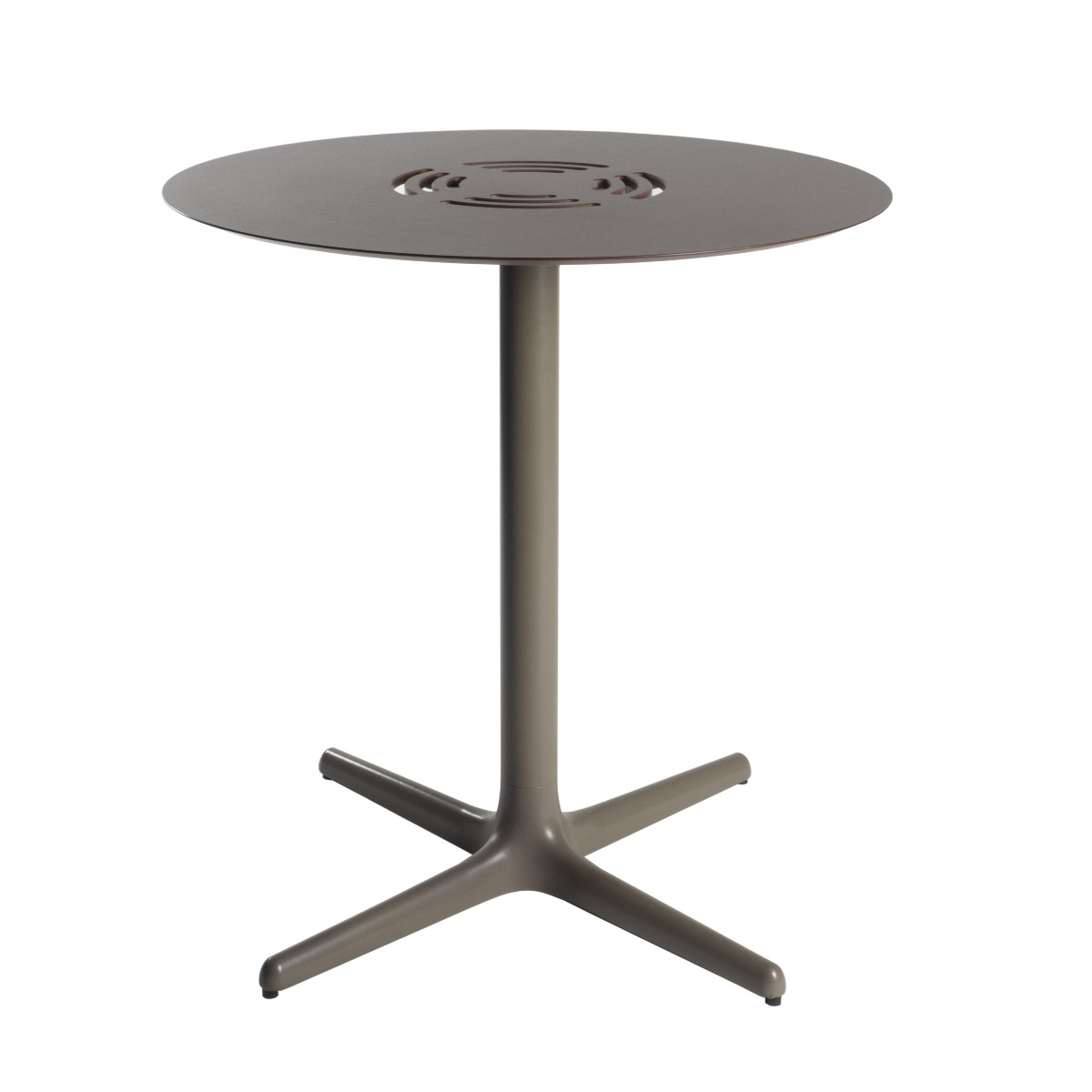 Table de restauration marron TOLEDO pour usage intérieur et extérieur