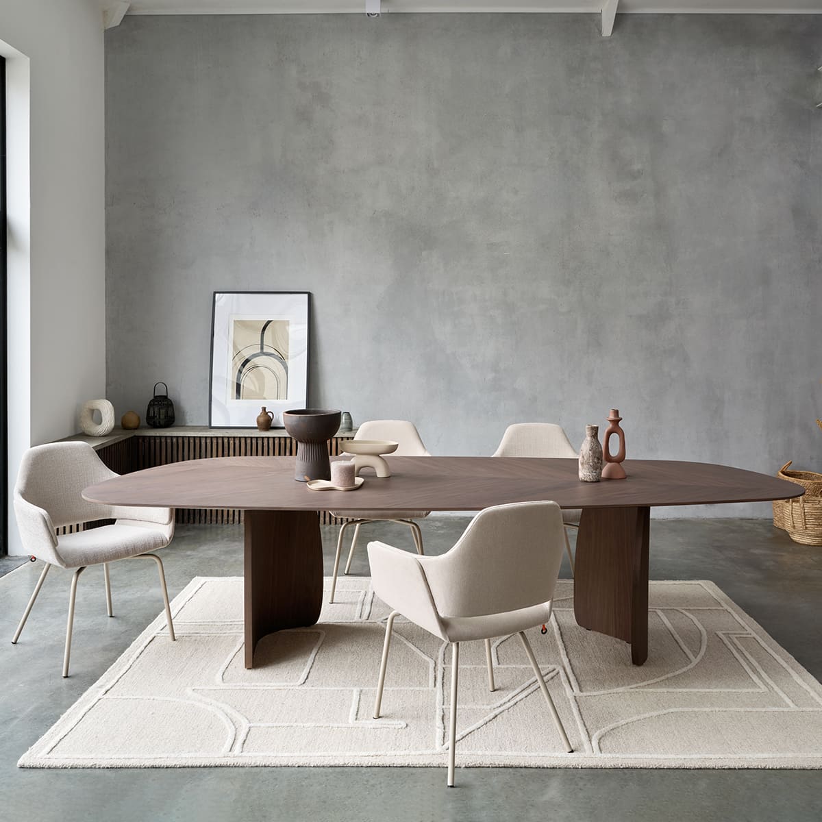 table dolmen mobitec design organique pour espaces professionnels