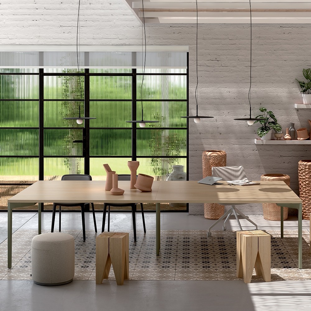 Grande table de réunion tendance Hexa