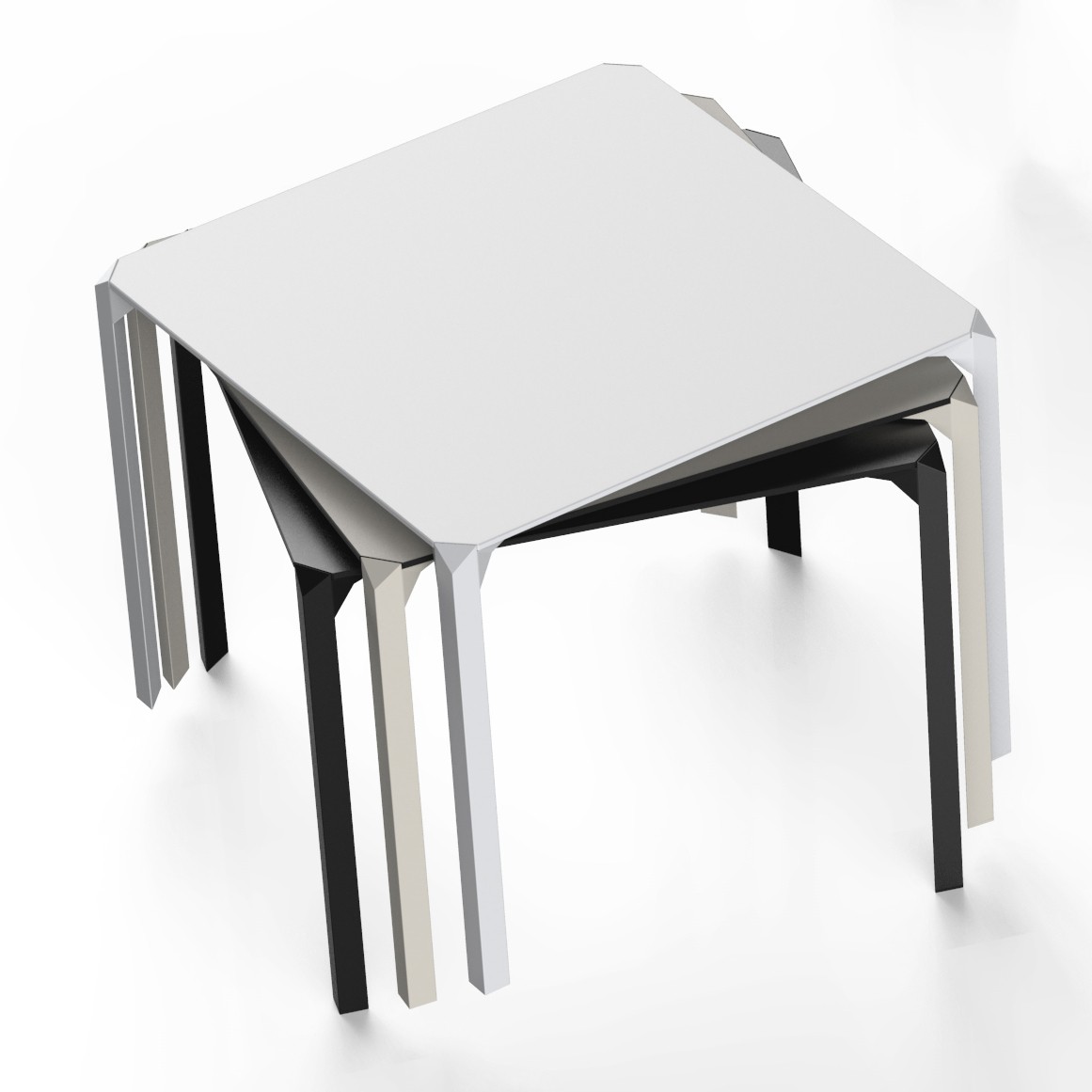Tables empilables Quartz Vondom