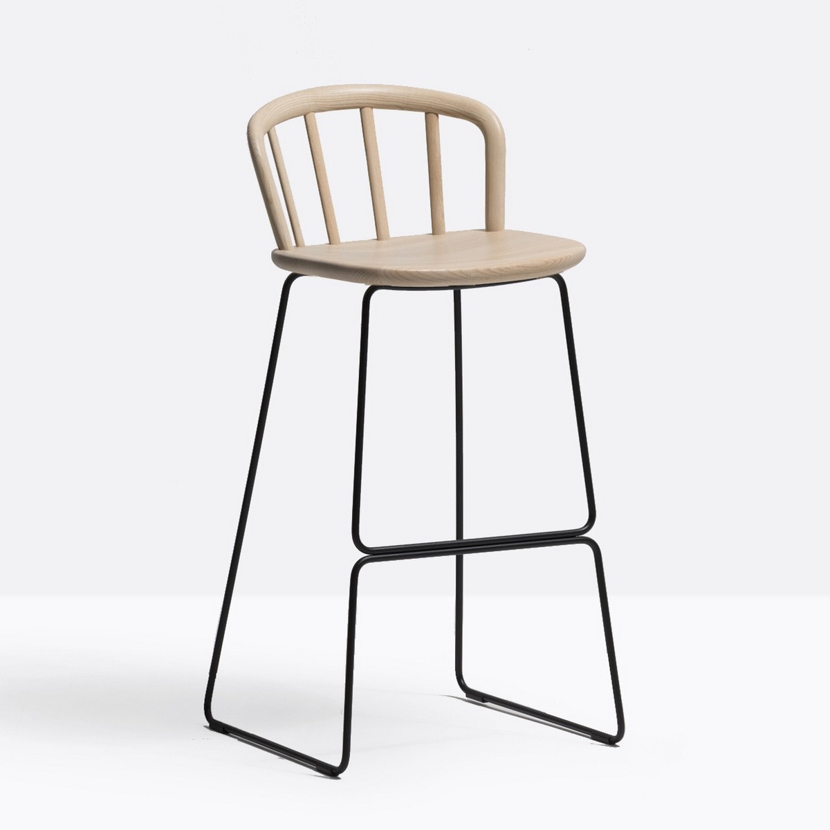Tabouret de bar design bois et métal Nym Pedrali