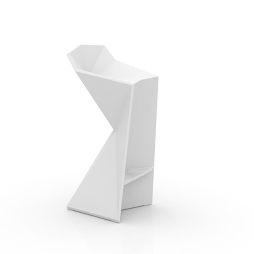 Tabouret de bar design blanc Vertex