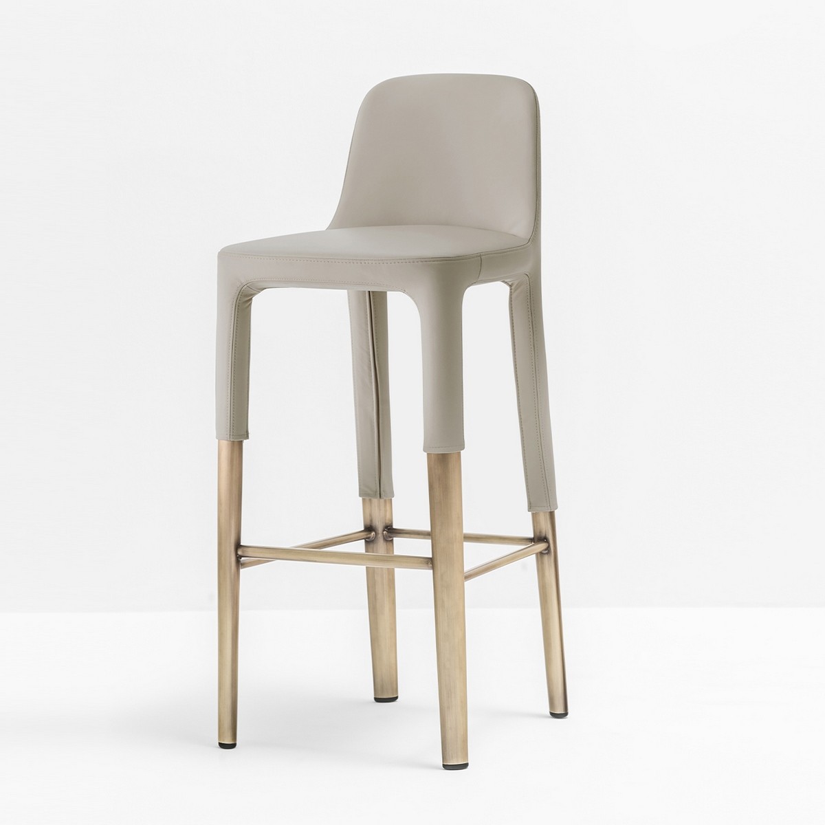 Tabouret de bar haut de gamme en cuir Ester Pedrali