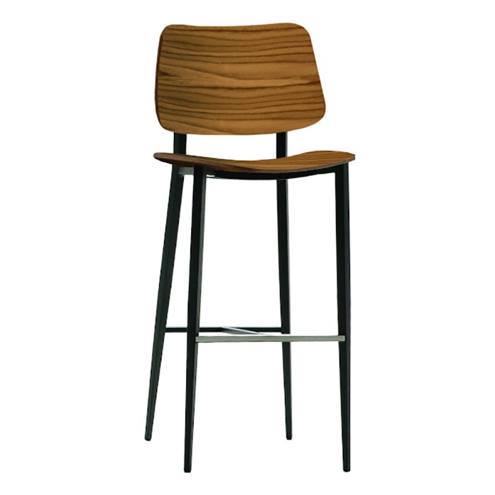 Le tabouret de bar Joe vintage en bois et métal