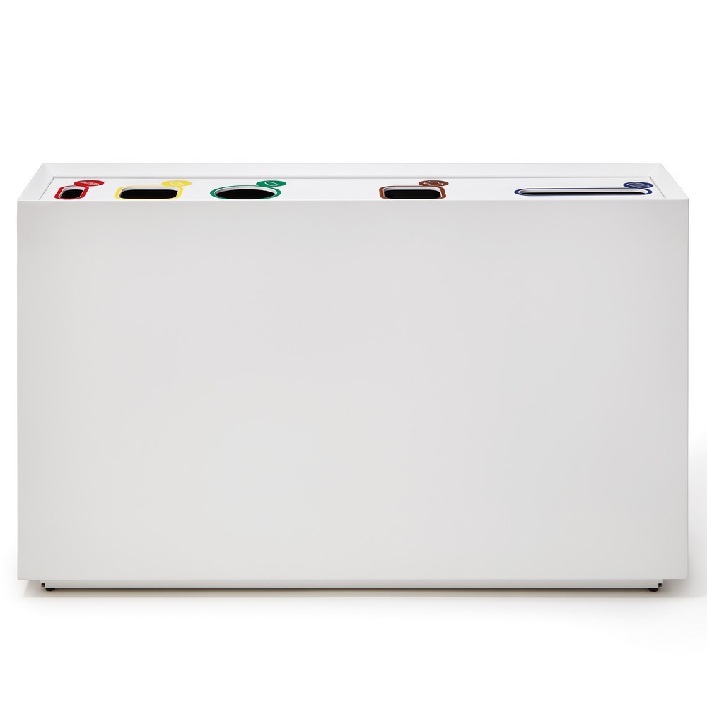 Triez facilement jusqu'à 5 types de déchets grâce au bac de recyclage ZELL